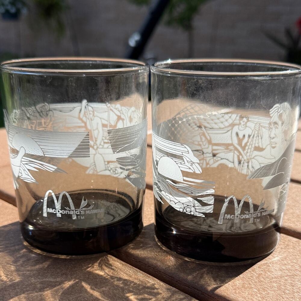 McDonald's Hawaii Heritage Glass Pair